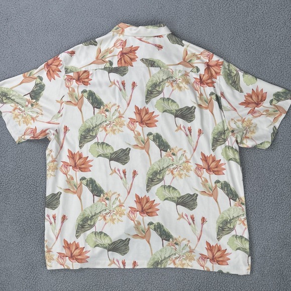 Tommy Bahama Heritage Tortola Silk Floral Hawaiian Shirt Men 2XL‎ Original Fit - Picture 16 of 16